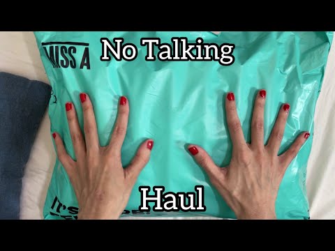 ASMR Haul No Talking With Plastic Crinkles! (Shop Miss A) Link in description 🛍
