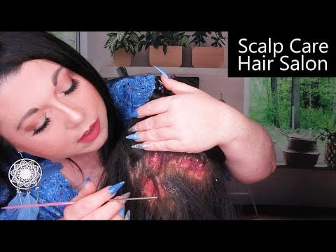 ASMR Scalp Care Hair Salon (Scalp Check and Treatment, Hair Wash, Wet Haircut, Scalp Massage)