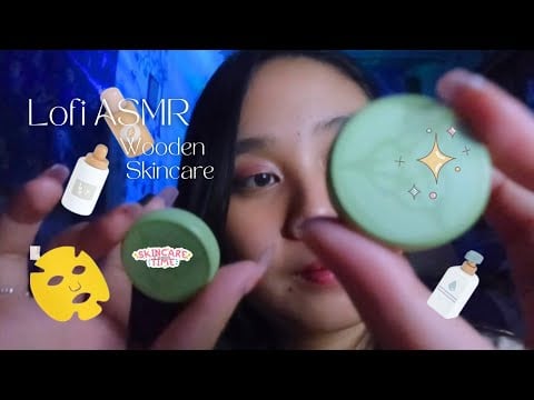ASMR Lofi Doing your Wooden Skincare for Night Routine before Bed - Pampering you before Bed ✨🍃🌸