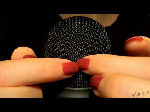 ASMR | Mic brushing and scratching with and without pop filter (NO TALKING)