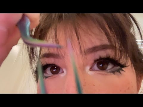 professional (kinda) lash extensions (asmr)