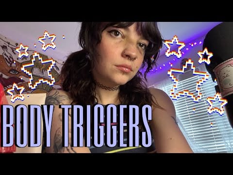ASMR ★ TATTOO TRACING ★Body Triggers, Hand Sounds, Hair Sounds + More