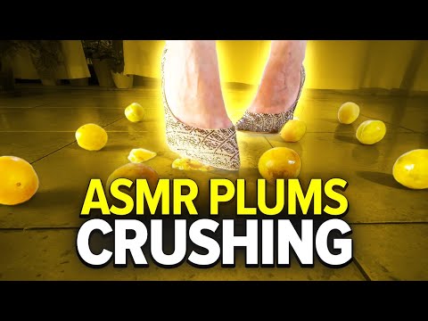 ASMR | Plums Crushing with High Heels (No Talking)