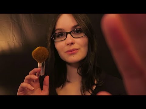 ASMR Relaxing Face Touching & Face Brushing for Sleep