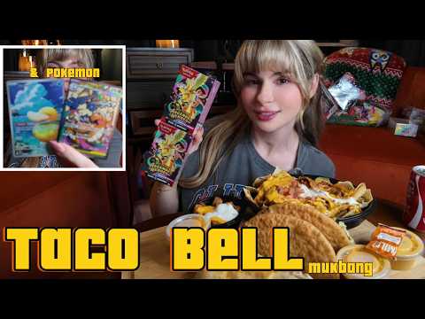 Taco Bell Mukbang 🌮 + We Pulled an $87 Psyduck?! 🤯 Pokémon Ascended Heroes