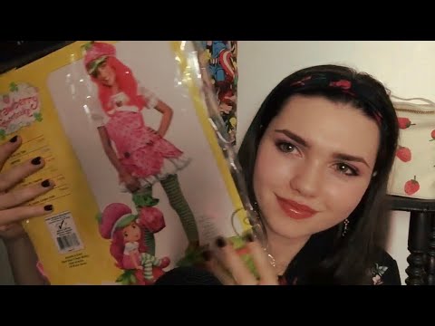 ASMR CRINKLY UNBOXING 🍓STRAWBERRY SHORTCAKE STUFF🍓