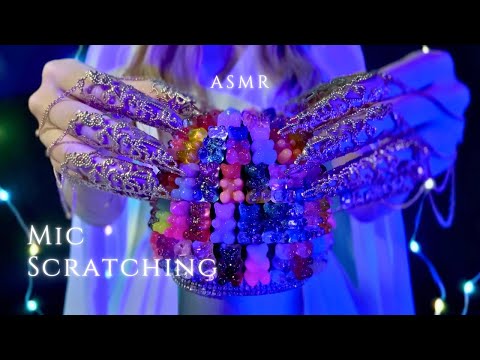 ASMR Mic Scratching and Tapping🌙Low light for Sleep🫶(No talking,No mouth sounds)