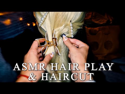 Успокояващи прически и подстригване,Реални звуци✨ASMR Soothing Hair play & Haircut✨АСМР на Български
