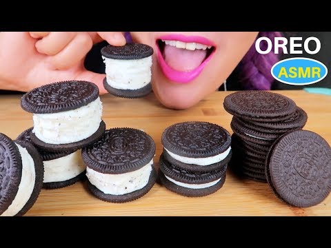 ASMR 오레오 쿠키 먹방| OREO MEGA STUF, THINS  Crunchy eating sound CURIE. ASMR