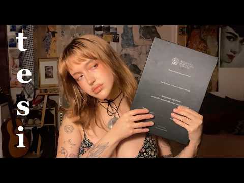asmr ita💤 la mia tesi + discussione💞🎓