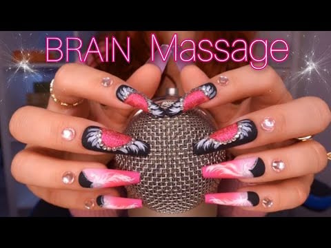 ASMR BRAIN Massage 🌟Mic Scratching, Tapping, Plastic Wrap, Crunchy Sounds, Sponges, Crinckle Sounds