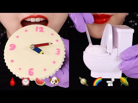 TIKTOK EMOJI MUKBANG ASMR TIKTOK EMOJI FOOD CHALLENGE #5