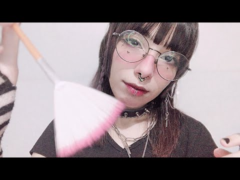 ASMR PINCEL NO SEU ROSTO E SONS DE BOCA PARA DORMIR PROFUNDAMENTE
