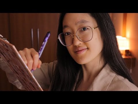 ASMR ROLEPLAY: ASSISTENTE PESSOAL ✏️🗒️ (FALA SUAVE)