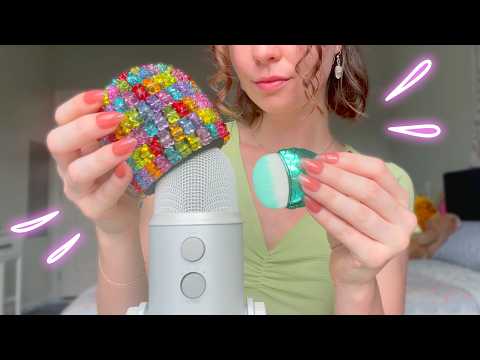 ASMR ultimate mic triggers 💖 (embellished mic cover, brushing, tapping & more!)
