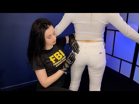 ASMR TSA Pat Down & Full Body Head to Toe Tapping, Measuring | Soft Spoken ASMR Roleplay