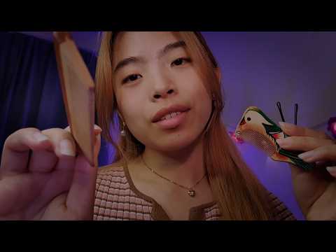 You're so tired, let me soothe your scalp until you sleep 😌 ASMR Scalp Scratching & Hair Brushing