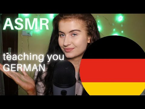 ASMR Teaching You Random GERMAN Words 🇩🇪 / soft spoken, perfect to fall asleep to 😴💤