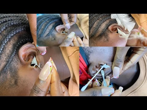 ASMR EAR CLEANING WITH FEATHERS AND BOBBY PIN