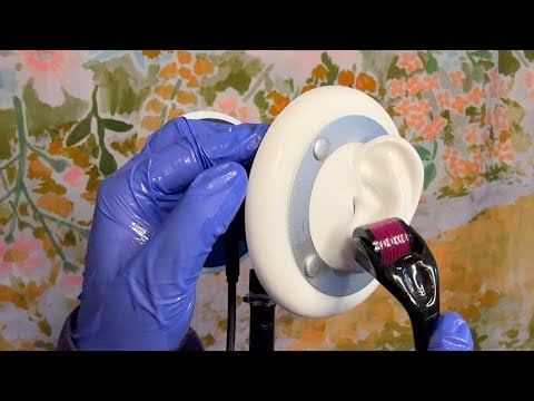 ASMR | Post Op Ear Massage RP - Derma Rolling, Oil, Ear Cupping, Itching, Soft Spoken & Whispers