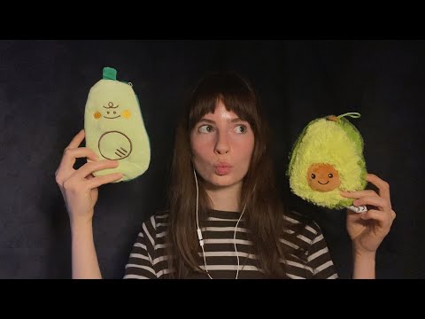 ASMR | 🥑 fluffy and crinkly sounds + close-up clicky whispers (with AVOCADOS!!!) 🥑