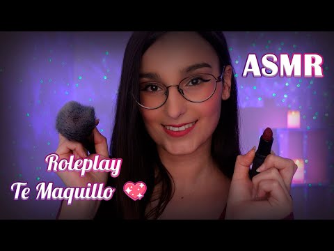 ASMR Roleplay TE MAQUILLO 💄 para DORMIR RAPIDO 💤 | ASMR en ESPAÑOL