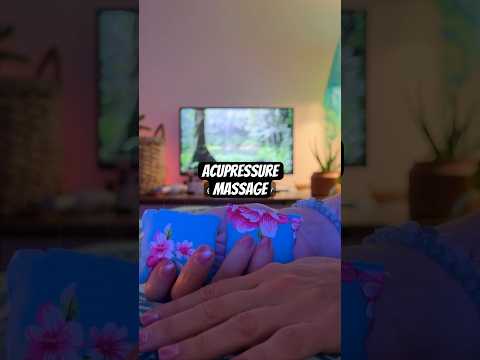 Rice bags to massage the crown and third eye. #oddlysatisfying #relax #asmrvideos