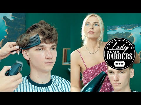 Comfort ASMR HairCutting by Barber Lady Kate