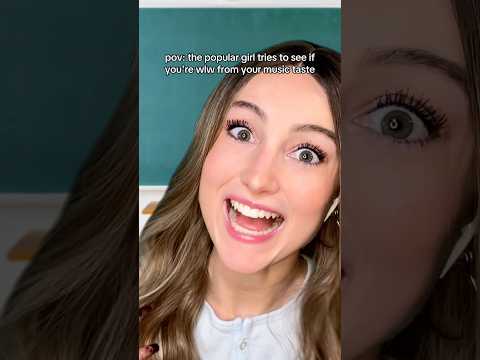 pov: the popular girl tries to see if you're wlw based on your music taste #asmr