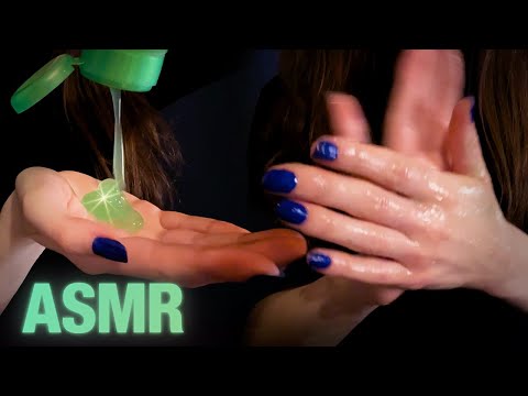 1 HOUR ASMR ✨ Wet Hand Sounds 💦 Sticky Aloe Vera Gel 💚 No talking!