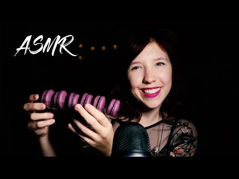 ASMR Eating Lemon Meringue Cookies and Macaroons! (No Talking)