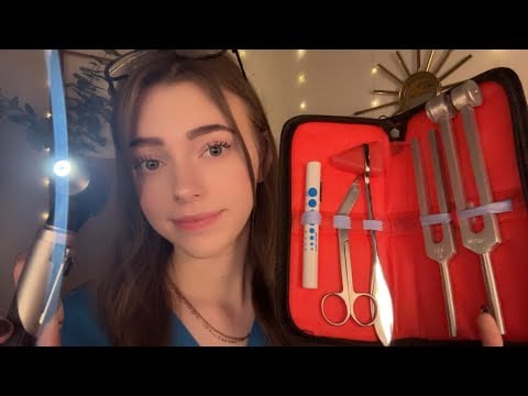 ASMR Detailed And Relaxing Cranial Nerve Exam 🩺