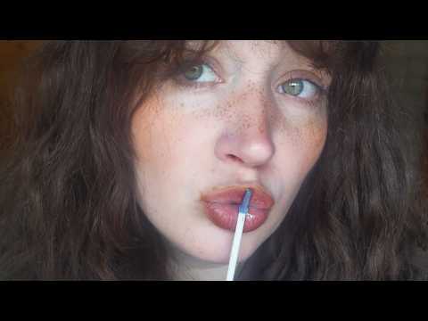 wet and sticky lipgloss mouth Sounds ASMR (No Talking)