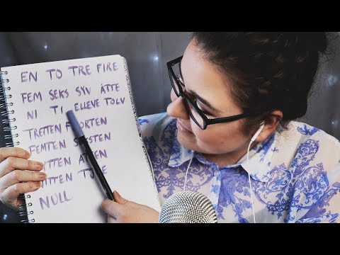 ASMR Jag Lär Er Norska | Räkna & Alfabetet!