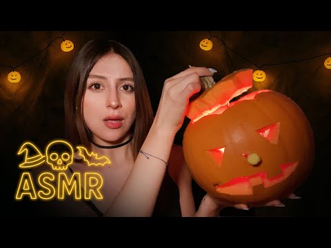 ASMR 🎃 / PERZONALIZANDO una calabaza ( susurros ) 