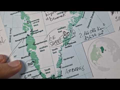 ASMR: All about GREENLAND | map tracing and facts | ASMR soft spoken