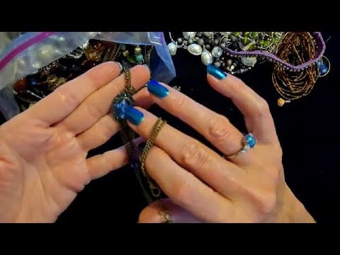 ASMR | Bulk Jewelry Show & Tell w/Beautiful Necklaces! 6-8-2025 (Whisper)