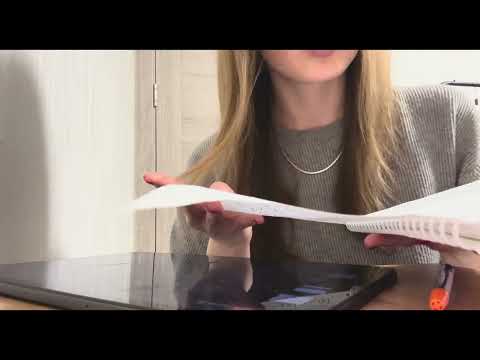 writing sounds, tracing & whispering 🪶✨ / lofi asmr / relax with me! 