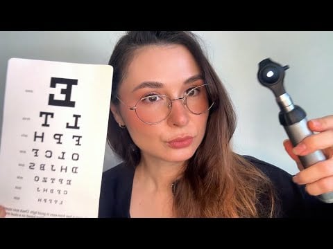 ASMR medical exam that’s nonsensical 😷⚕️