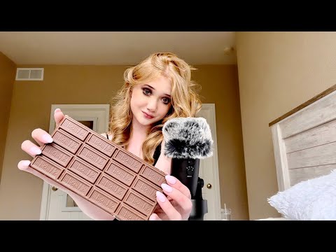 asmr chocolate tapping & scratching