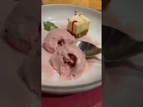 EATING PINK ICE CREAM