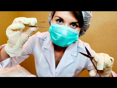 АСМР Медсестра Швы / ASMR Nurse Role Play, Personal Attention, Soft Spoken, 3Dio Binaural Sounds