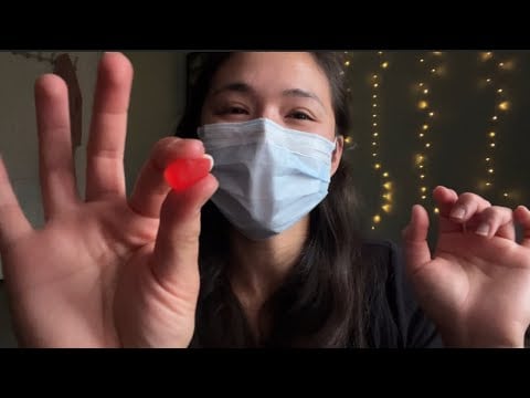 Munching On Halloween Candy 🍬 (ASMR With A Surgical Mask)