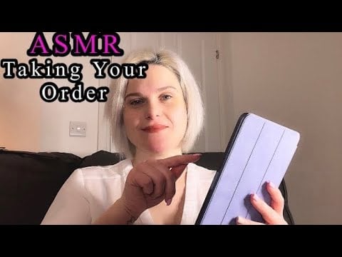 ASMR: Taking Your Fast Food Order - iPad Tapping & Keyboard Typing