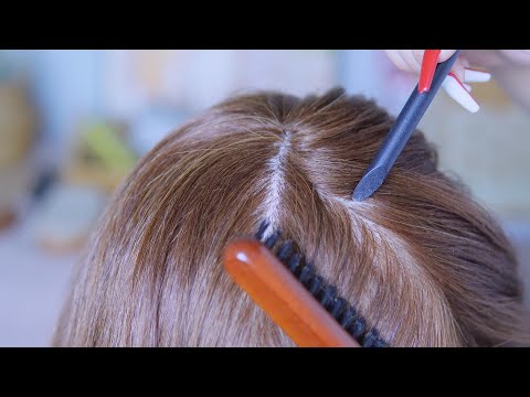 High Quality ASMR Scalp Check with Wooden Comb ｜No Talking