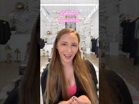 ASMR Boutique Job Application P3 💝#asmrvideos #asmrsound #shorts #tinglesasmr #asmr