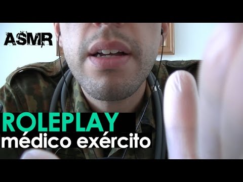 ASMR exame médico exército (Português / Portuguese)