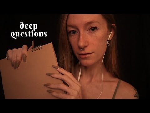 ASMR | Asking you deep, personal questions to relax you 😌