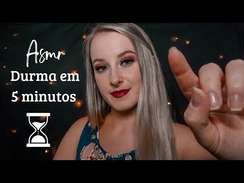 ASMR | VOCÊ VAI DORMIR EM 5 MINUTOS | CONTAGEM REGRESSIVA COM SONS DE BOCA | SONS DE FOGUEIRA