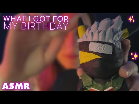 [ASMR] What I got For My Birthday🎁 (Show & Tell)